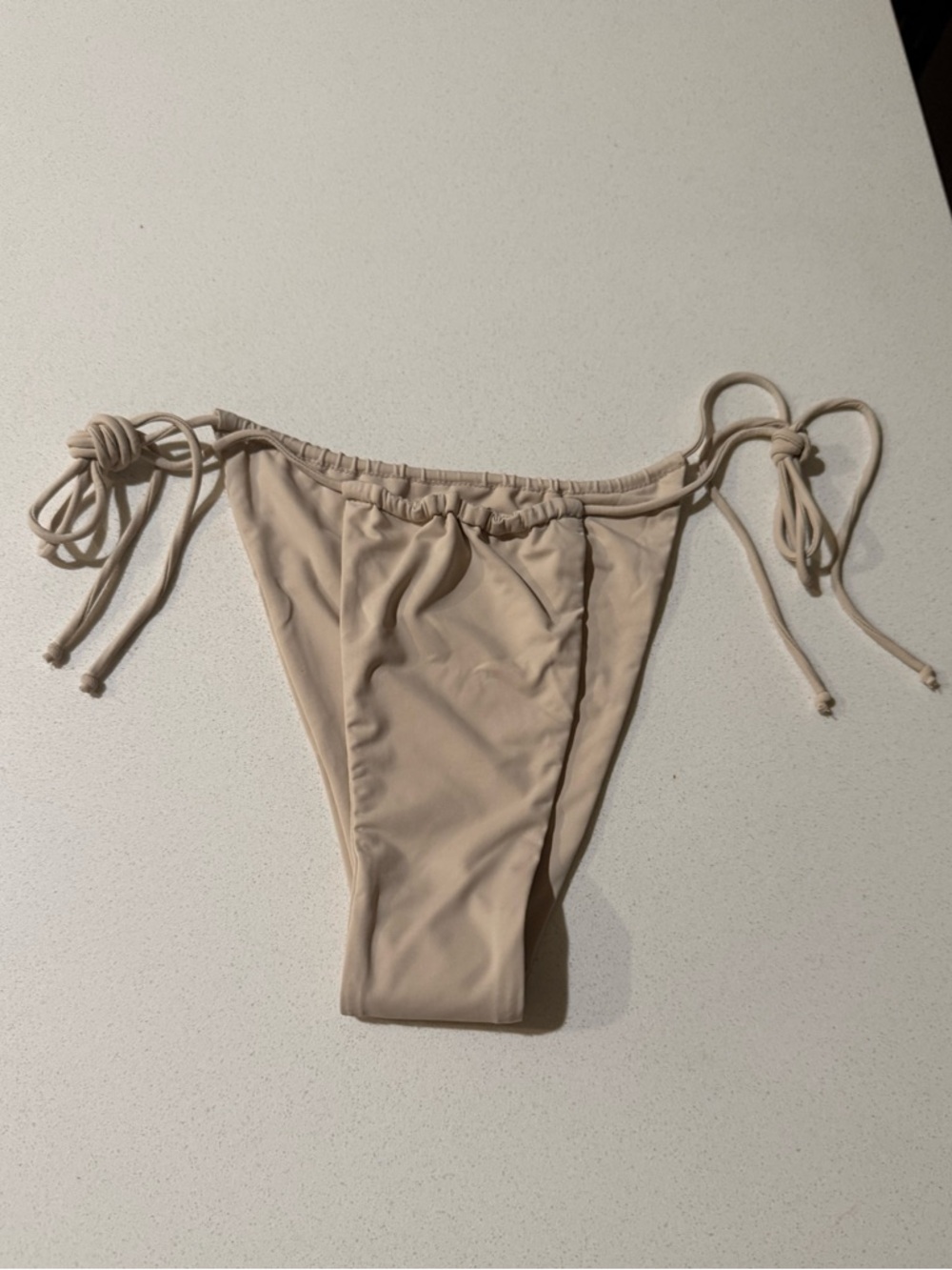 Riot Swim Beige Tie-Side Bikini Bottom